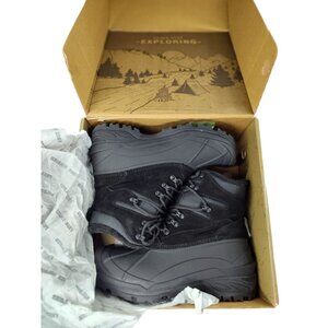 Free Soldier Men's Waterproof Winter Boots Size 8 Black